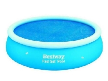 BESTWAY Bache solaire diametre 350 cm pour piscine hors sol Fast Set diametre 39
